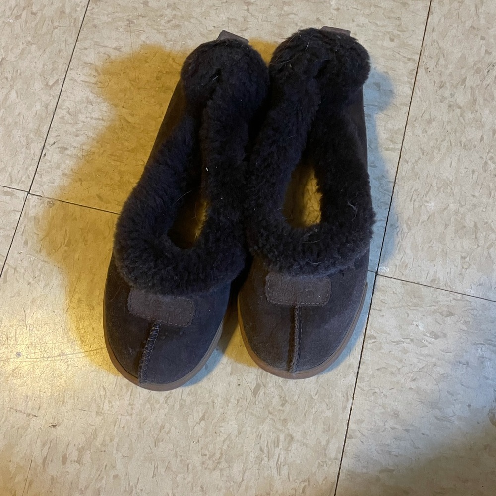 Brown UGG slippers